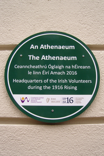 The Athenaeum, Enniscorthy 19 - Plaque (2016)